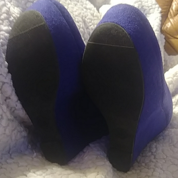 Mossimo Blue Platform shoes 5 1/2 - Picture 3 of 5